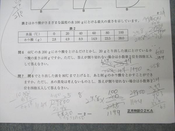 SAPIX 小6 サピックス 開成コース 冬期講習/正月特訓入試必勝実戦演習 01KA〜04KA 理科 【計8回分】 015m2D SAPIX サピックス 開成コース 冬期講習/正月特訓 入試実戦演習