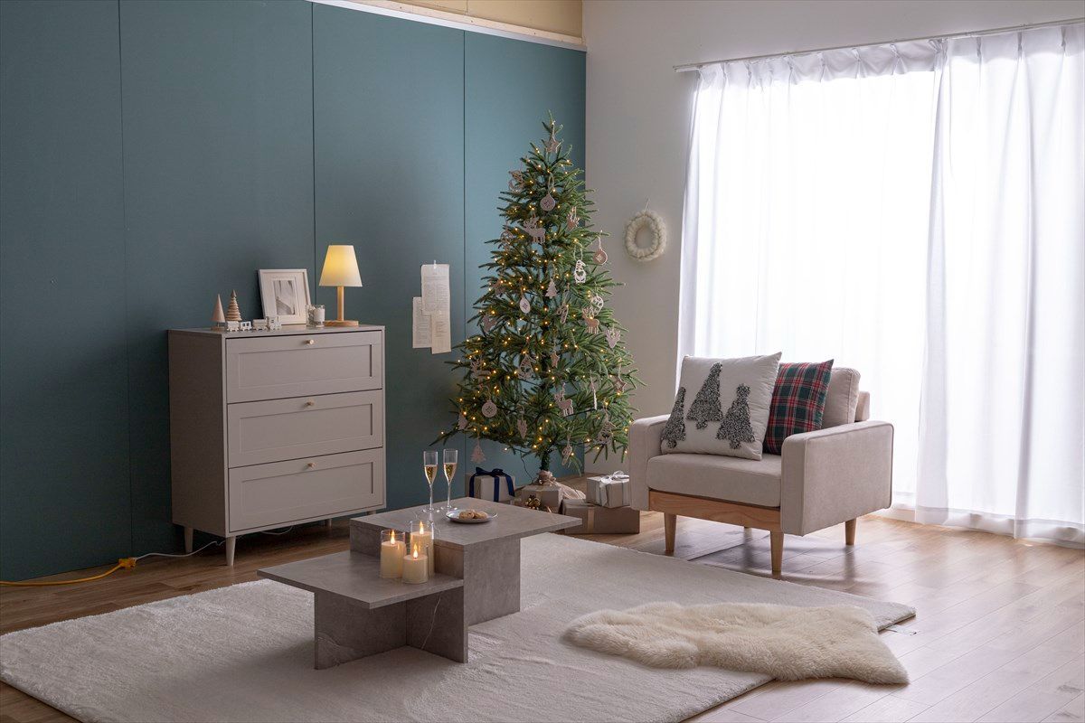 オーナメントセット】Abete 高さ150cm クリスマスツリー+オーナメント