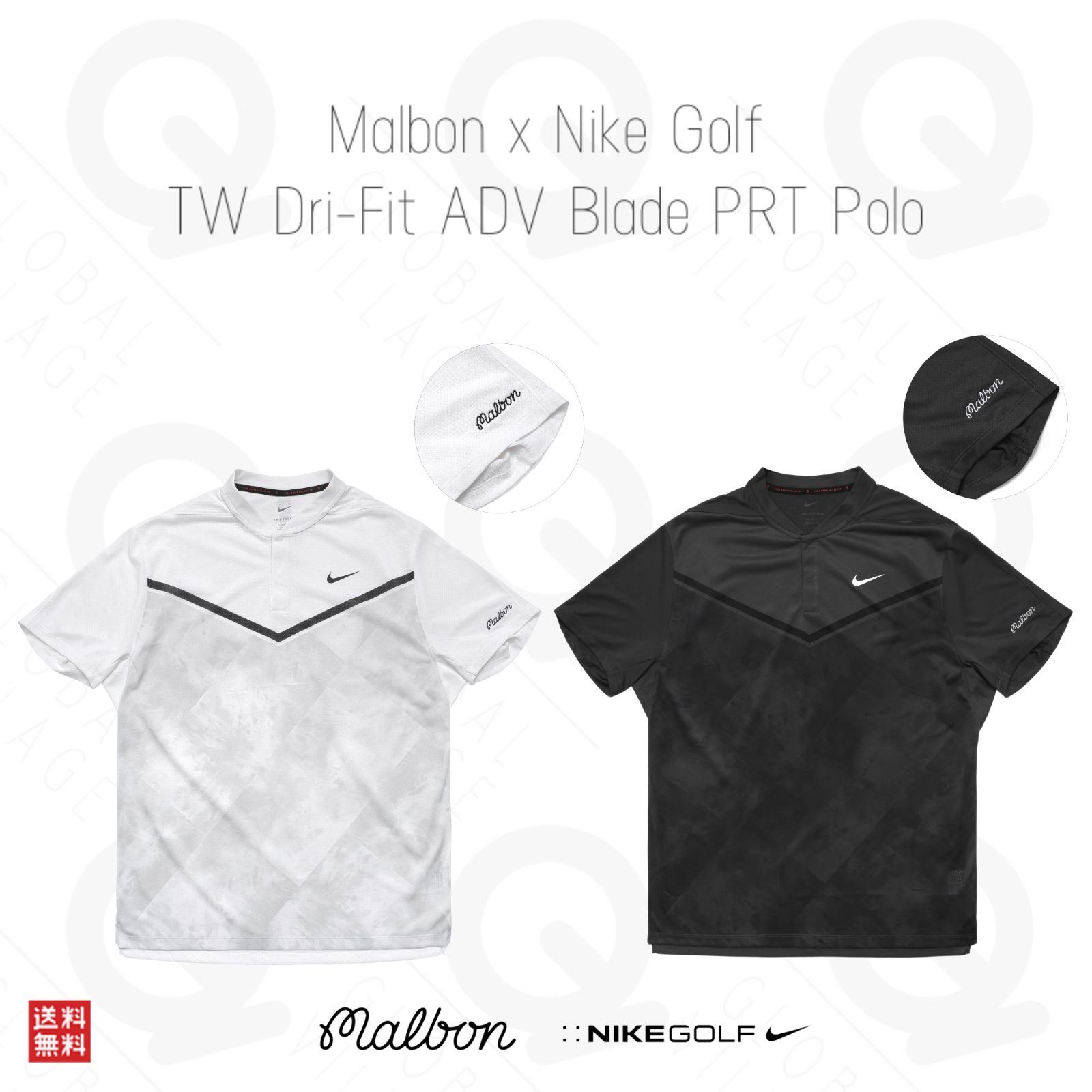 Malbon Golf × NIKE GOLF TW Dri-Fit ADV Blade PRT Polo 限定アイテム