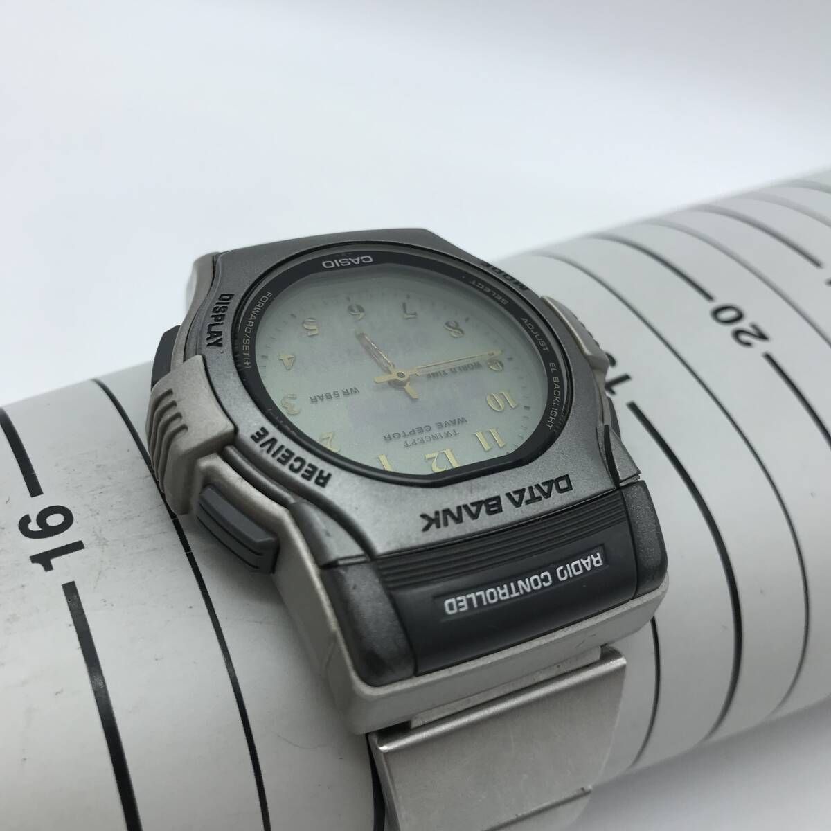 90s CASIO DATA BANK ツインセプト　稼働品 稼働 CASIO データバンク ツインセプター アナデジ メンズ腕時計