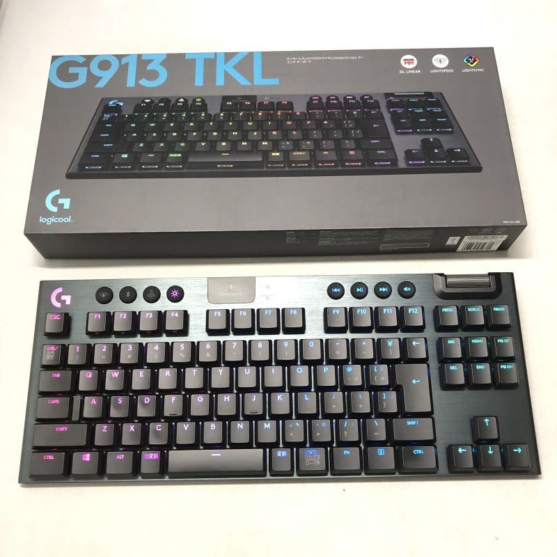 ロジクール G913-TKL-LNBK G913 テンキーレス ワイヤレス RGB ゲーミングキーボード 日本語配列 リニア 15