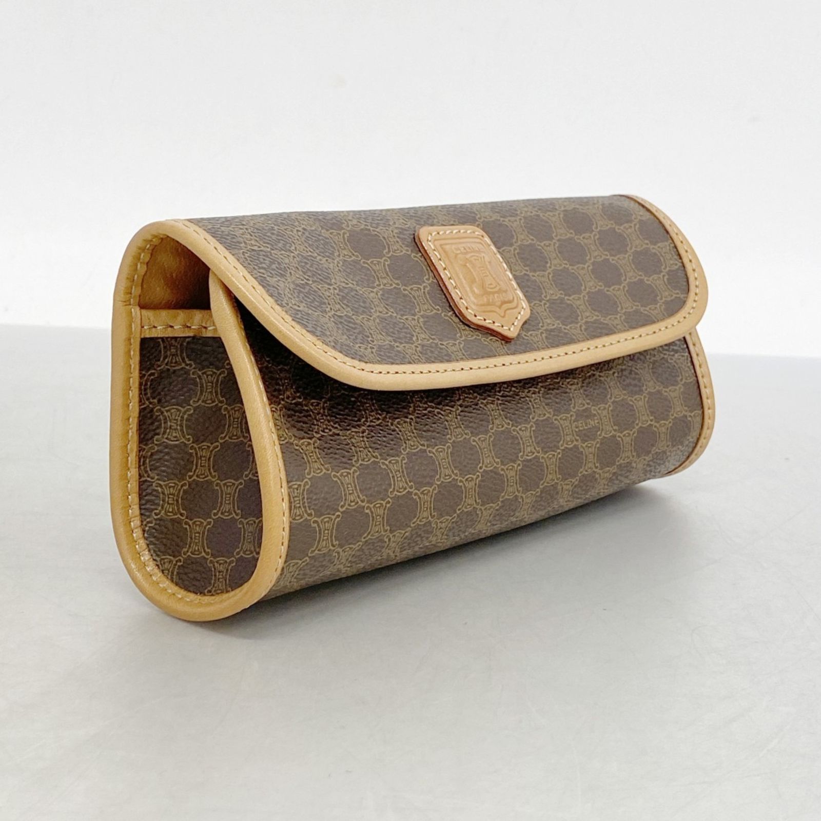 HENRY CUIR アンリークイール ポーチLサイズ からし色 アンリー