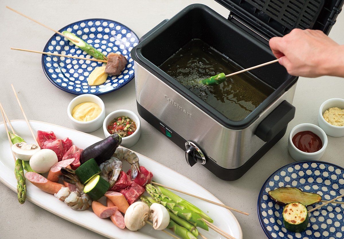 クイジナート 電気フライヤー バスケット付 ブラック CDF-100JBS