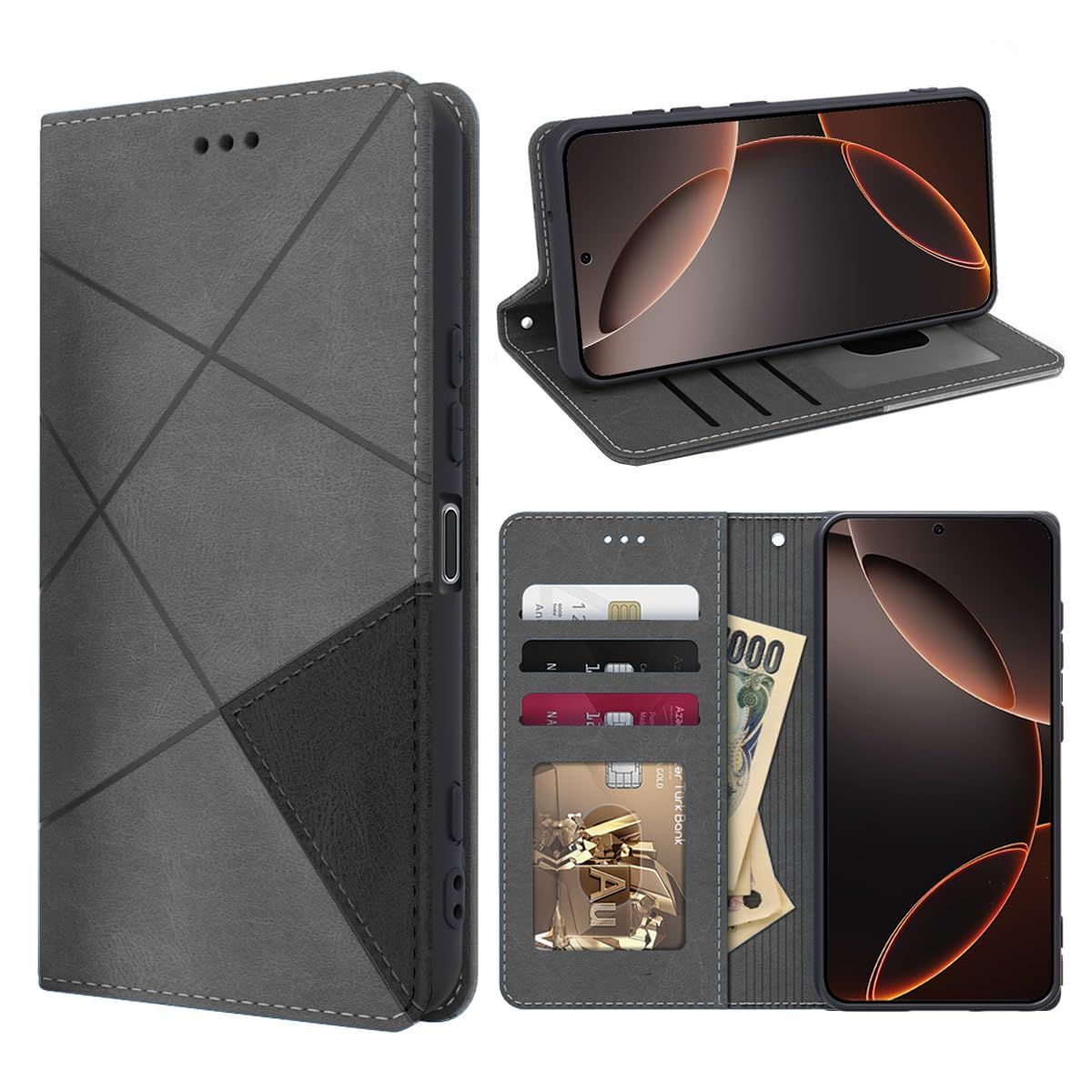 【在庫処分】1 Xperia vi ケース 手帳型 全面保護 カード収納 エクスペリア 1vi スマホケース カード収納 Sony スタンド機能付き 財布型 えくすへりあ 1vi SO-51E SOG13 XQ-EC44 携帯カバー レザー fagazzfu