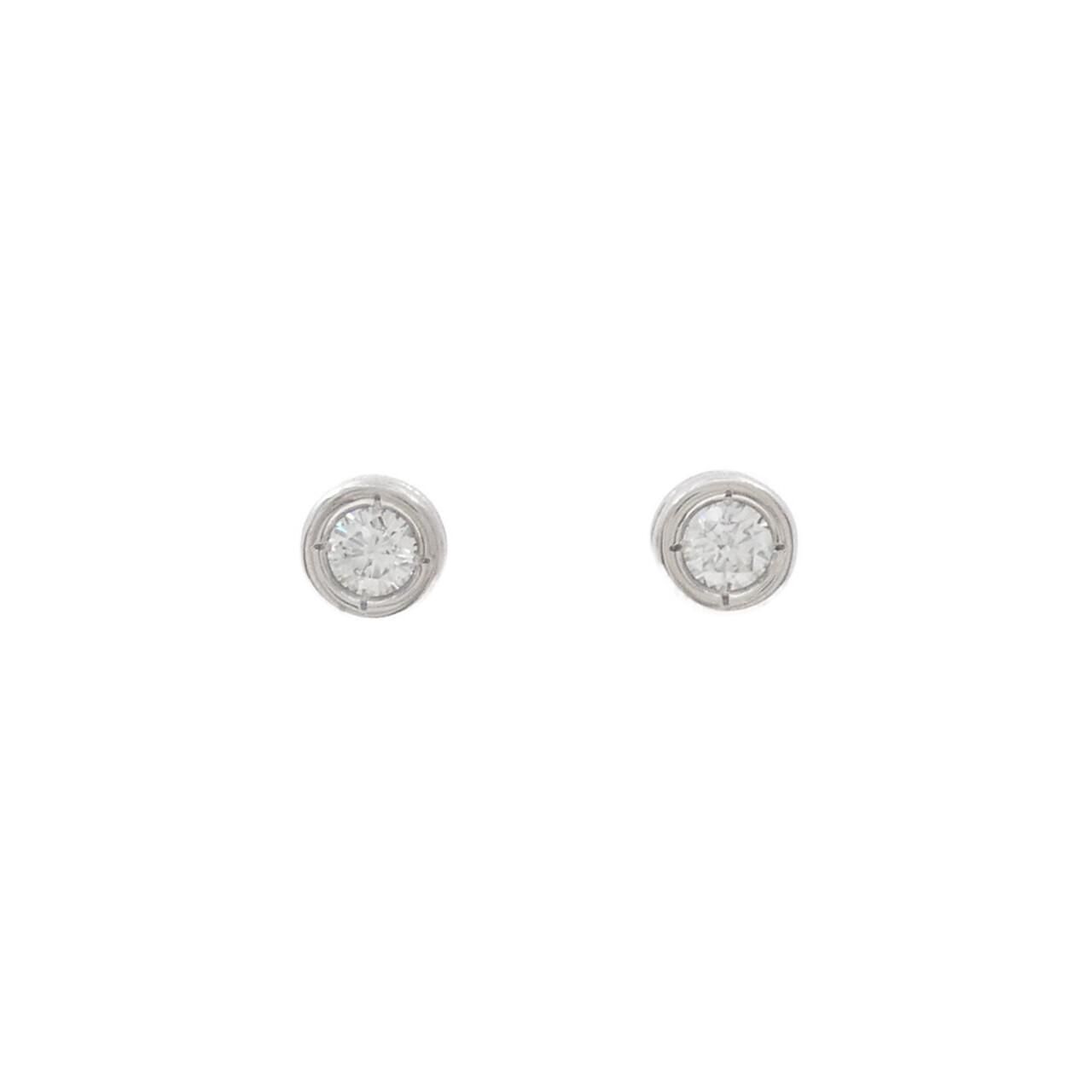 PT|PT900 ソリティア ダイヤモンド ピアス 0.423CT