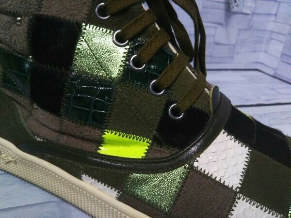 WHITE FLAGS 15S/S Woodrow Olive Degicamo Patchwork ホワイト 