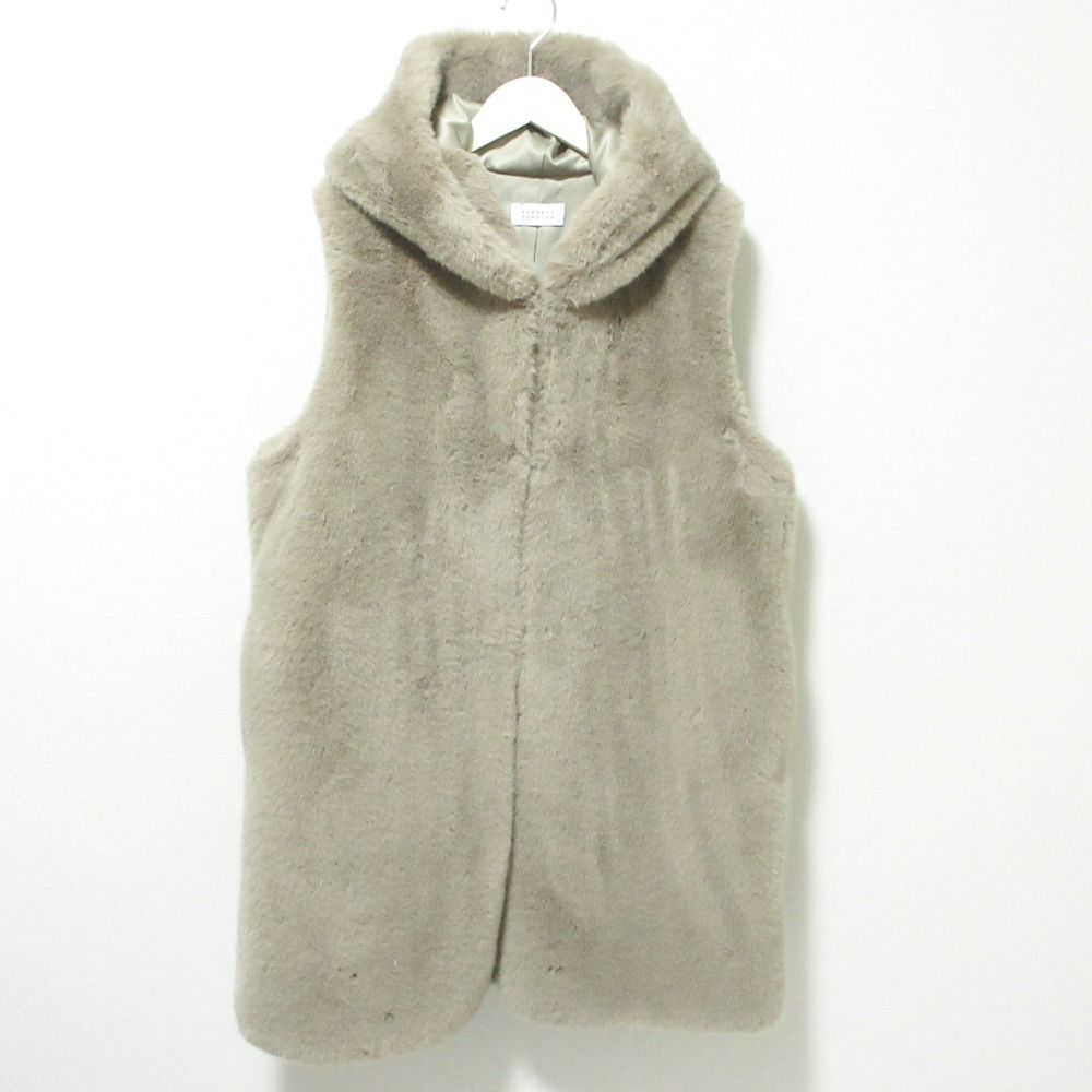 美品 BARNEYS NEW YORK バーニーズニューヨーク ロング フーデッド