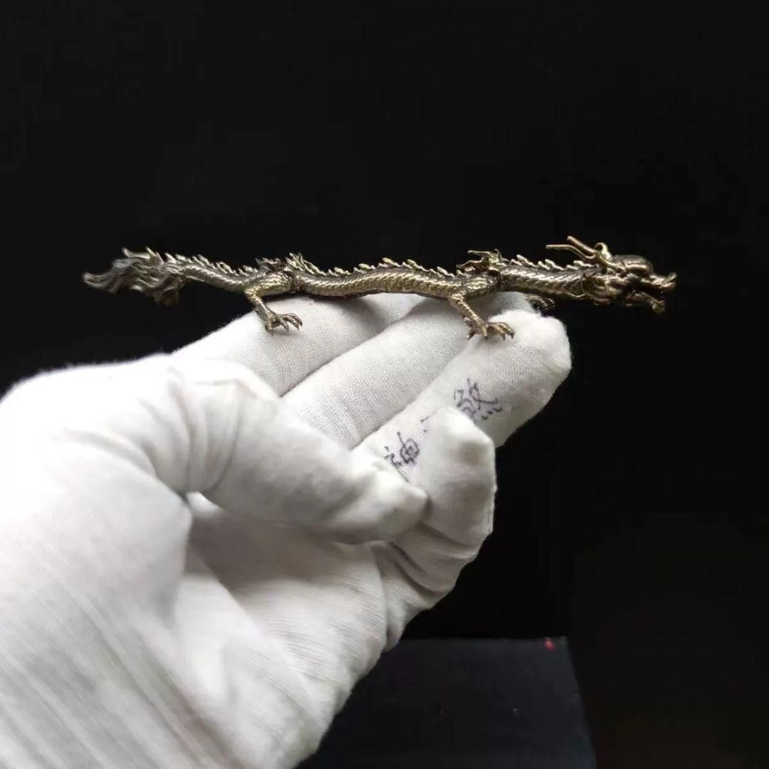 銅制 龍鳳筆筒 文房四宝 事務室 書斎 ギフト 装飾品 工芸品 置物