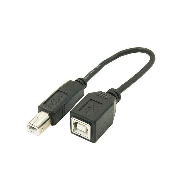 まとめ)変換名人 USBケーブル20cm B(オス) to B(メス) USB