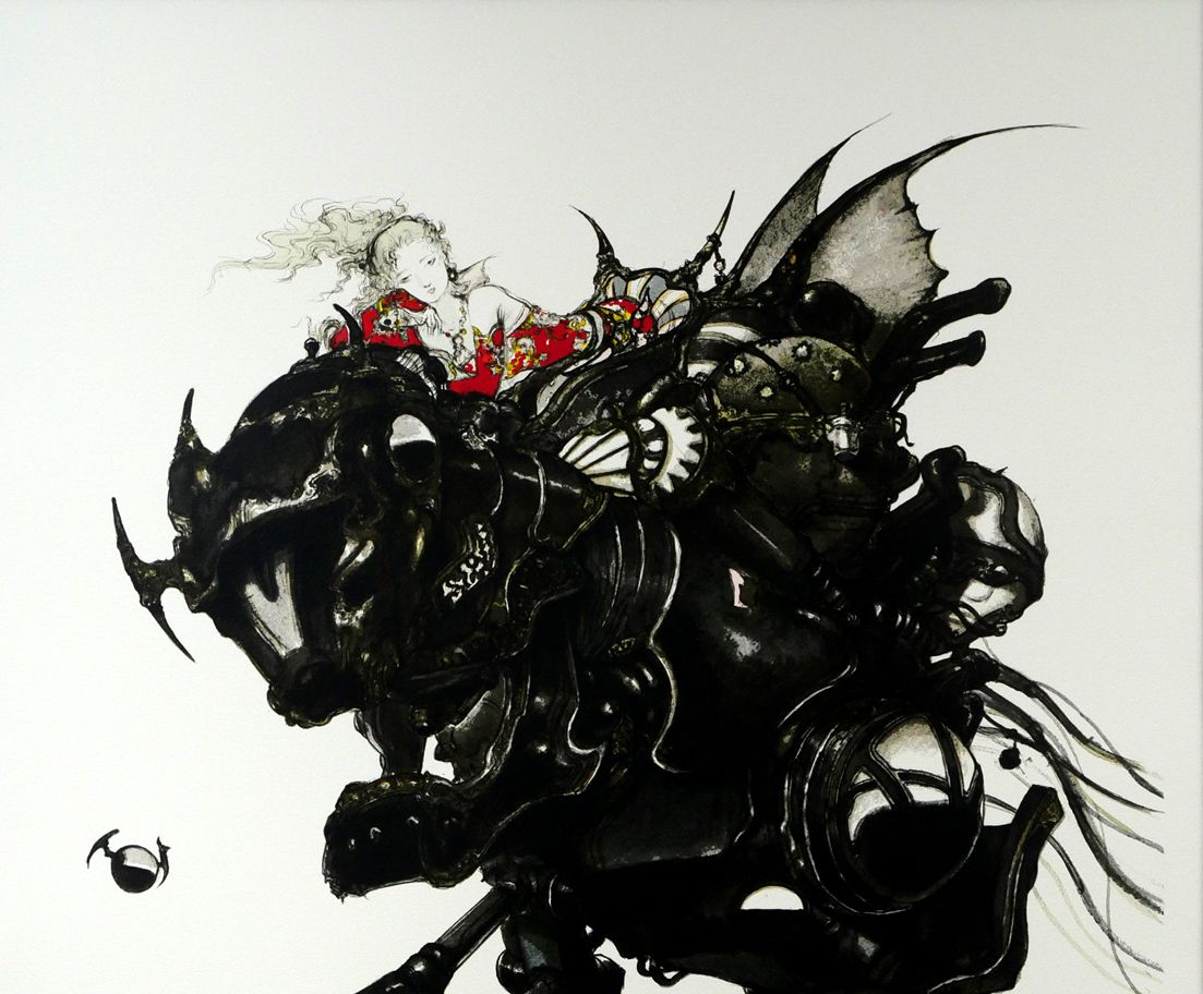 天野 喜孝「アーマー（FF6 魔導アーマー ティナ）」リトグラフ・限定品