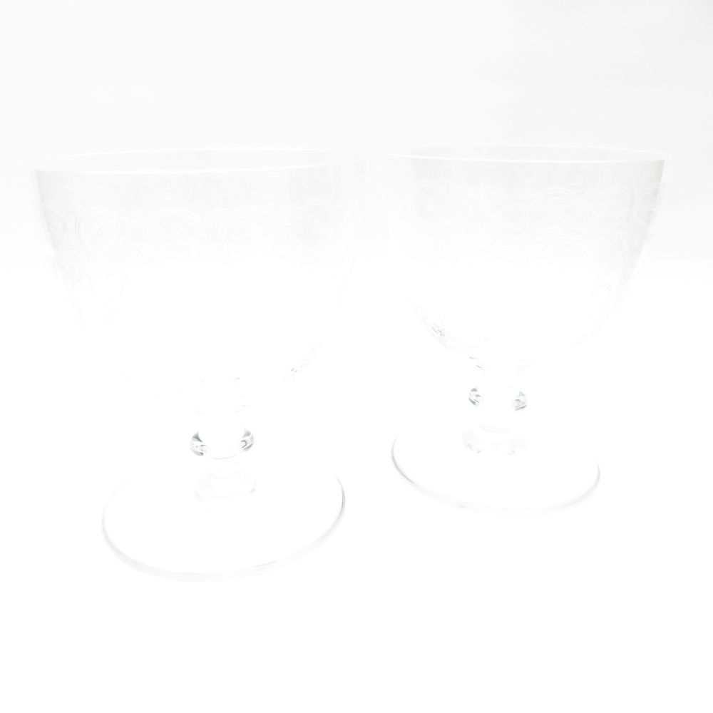 美品 Baccarat バカラ ローハン ワイングラス 2客 クリスタル