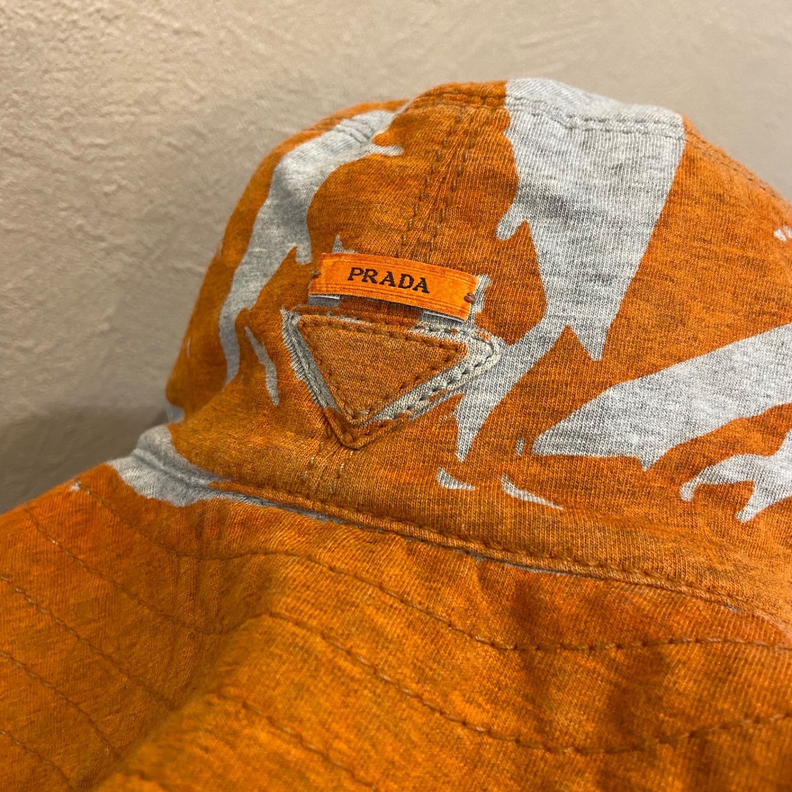 PRADA 正規品　鑑定済み　バケットハット Mサイズ 楽天市場】【新品】 プラダ ハット Mサイズ リナイロン コットン