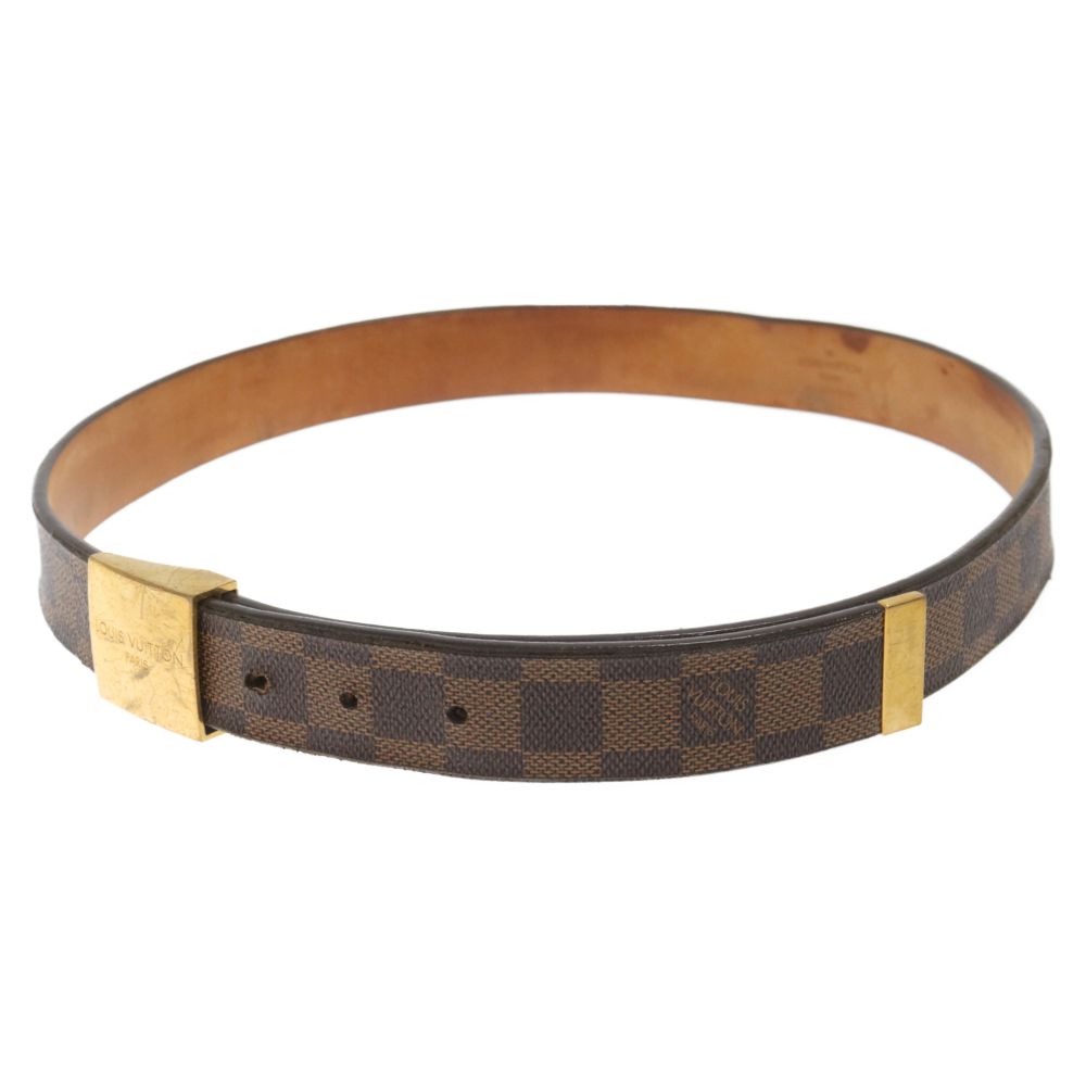 ルイヴィトン M6944 サンチュール ダミエ　キャレ ベルト LB0034 LOUIS VUITTON (ルイヴィトン) サンチュールキャレ ダミエ エヌ