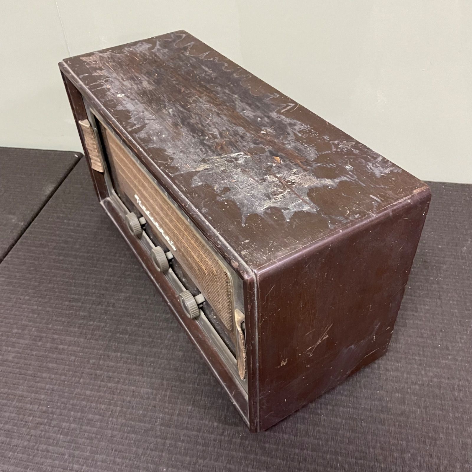 ♭ National ナショナル MAGIC-SUPER BX-230 真空管ラジオ レトロ