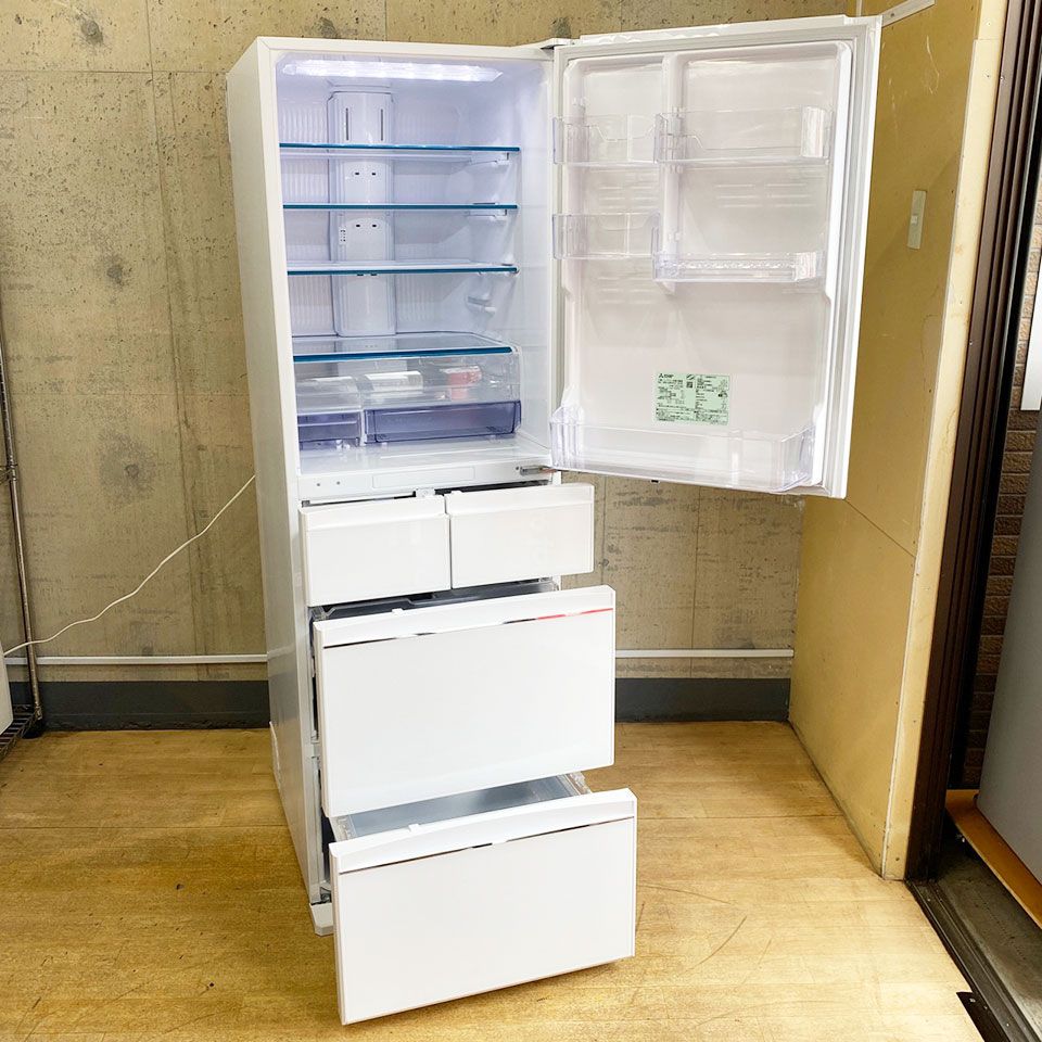 関東一円送料無料】2020年製 三菱電機 5ドア冷蔵庫 MR-MB45F-W