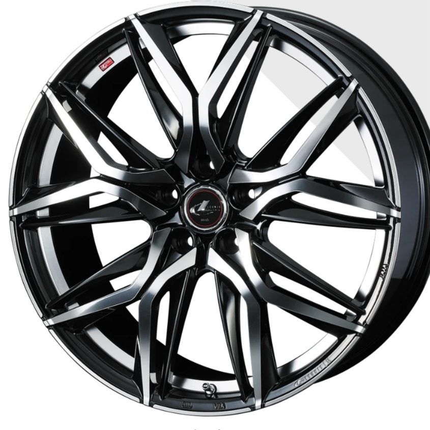 ウェッズ レオニスLM 18インチ 7.0J PBMC ホイール4本/メッキナット 
