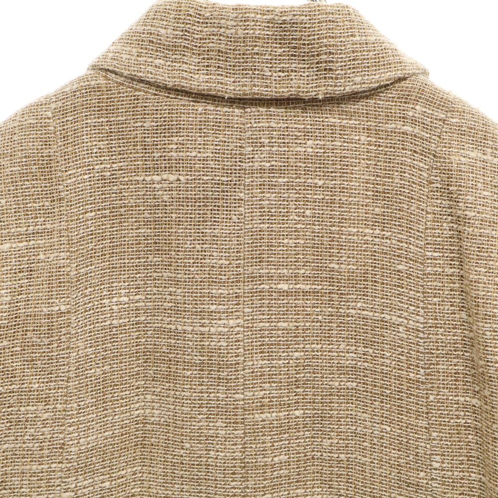 CHANEL (シャネル) 08P カメリアブローチ付 リネンジャケット ココ  