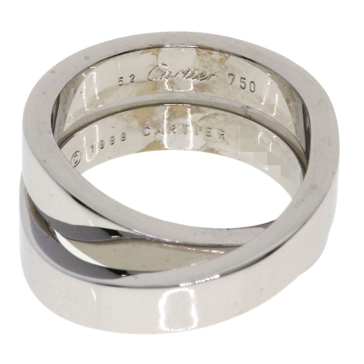 Cartier カルティエ リング K18WG 51 4801025E0010 CARTIER カルティエ トリニティ MM #51 リング・指輪 K18