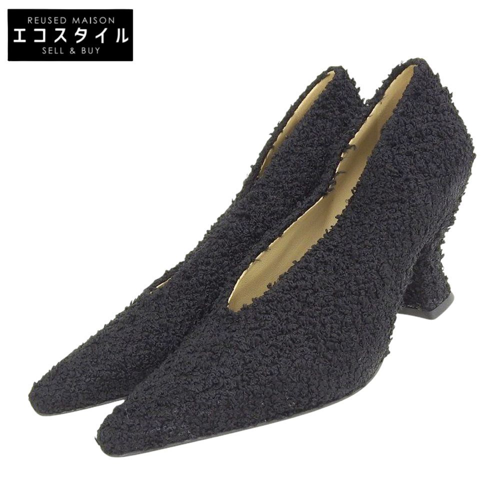 BOTTEGA VENETA ボッテガヴェネタ アーモンドパンプス シューズ レディース 黒 ブラック 39 651339 39