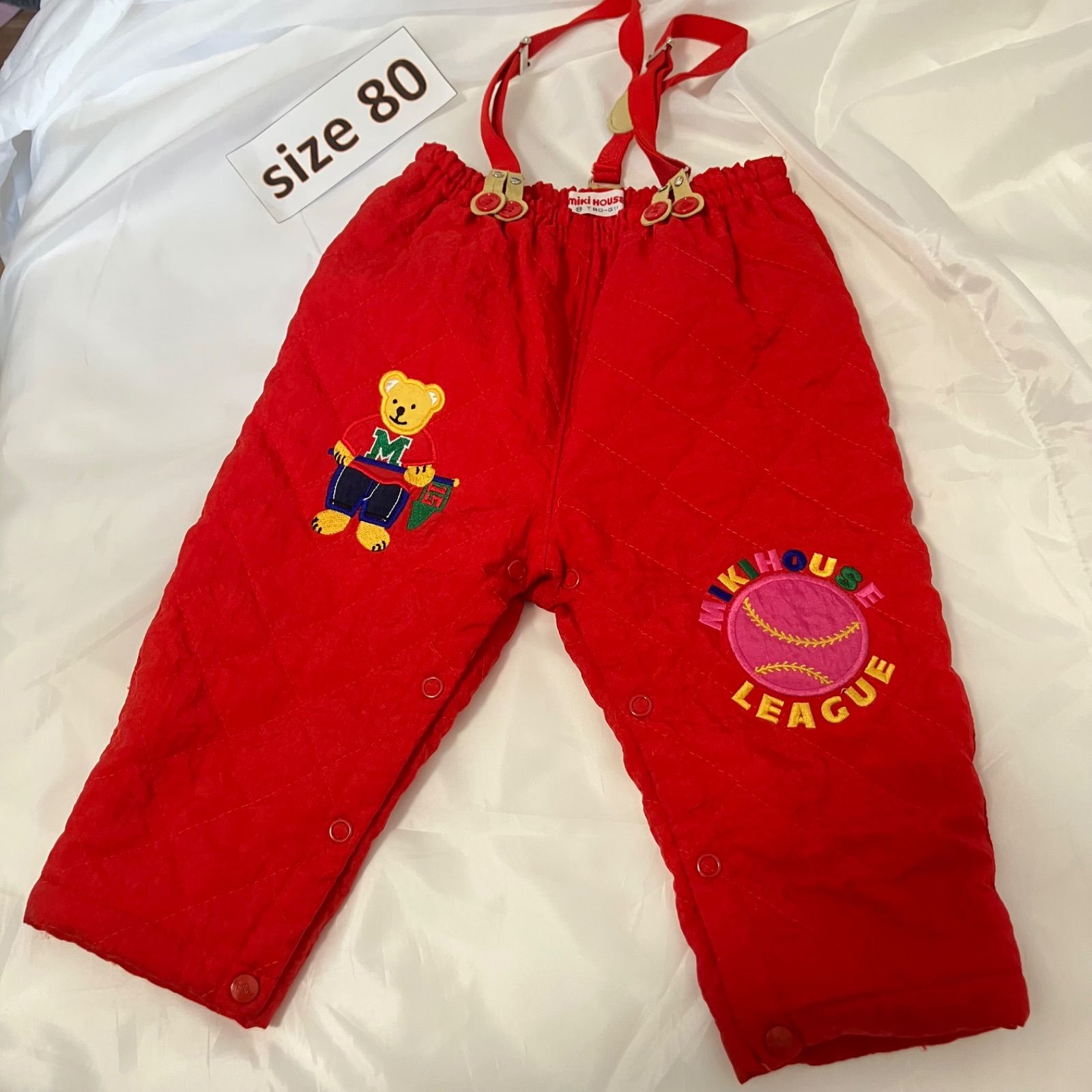 378ミキハウスmikhouse80size 昭和レトロパンツ - メルカリ