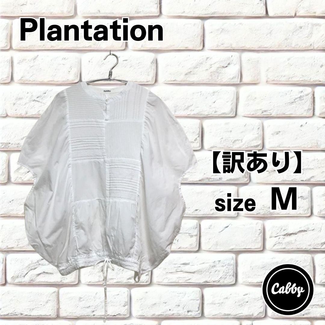 訳あり Plantation プランテーション シェイクコットンブラウス プルオーバー サイズM