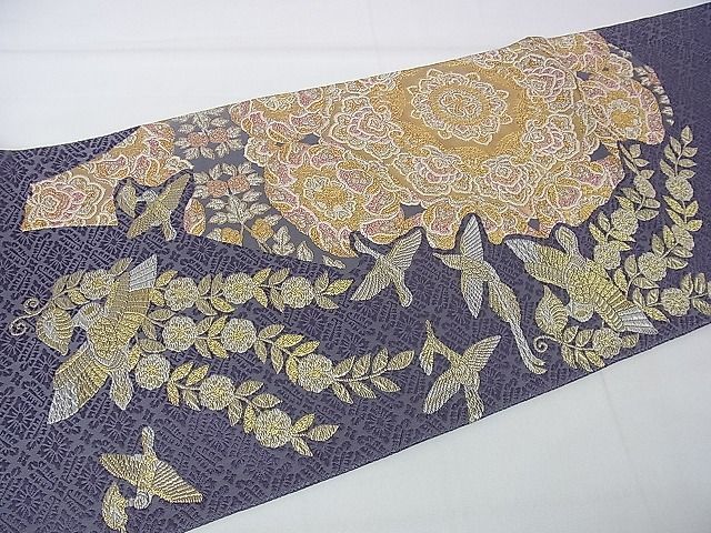 平和屋着物○山口美術織物 皇室 伊勢神宮御用 西陣織 六通太鼓柄