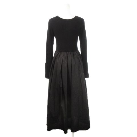 リグリーム regleam ロングワンピース Vネック 長袖 切替