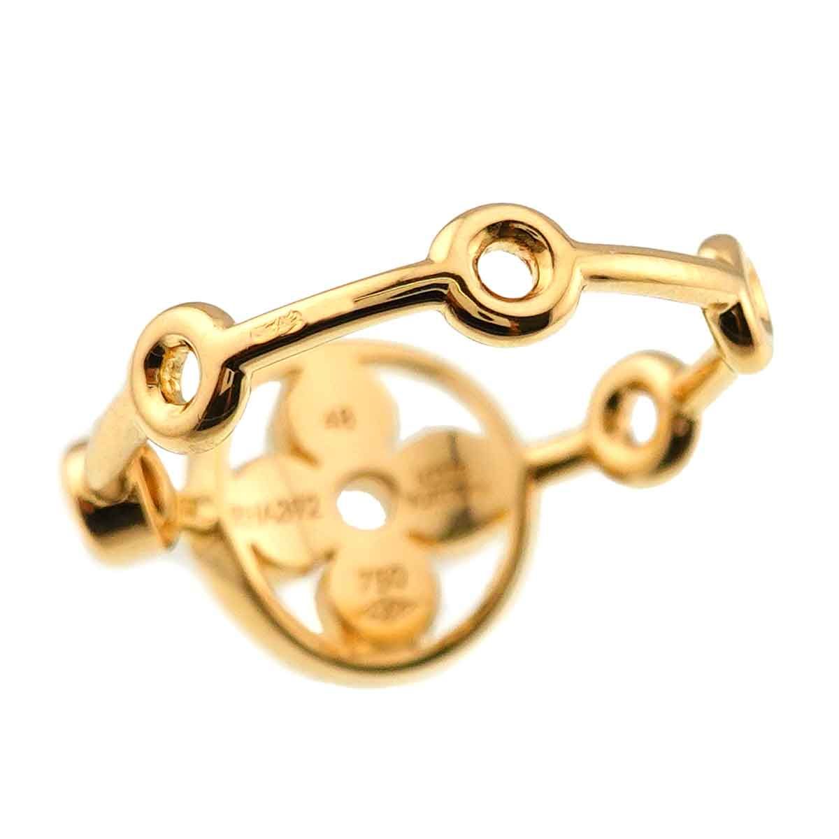 ルイヴィトン バーグモノグラムイディール リング 18金 15号 3連