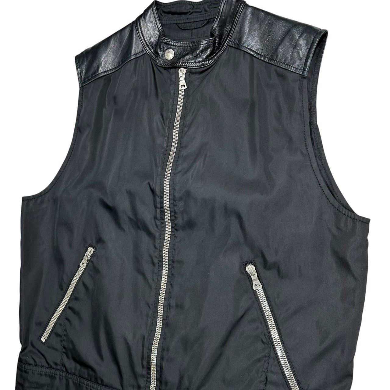 PRADA(プラダ) 1996 Archive Leather Nylon Docking Vest