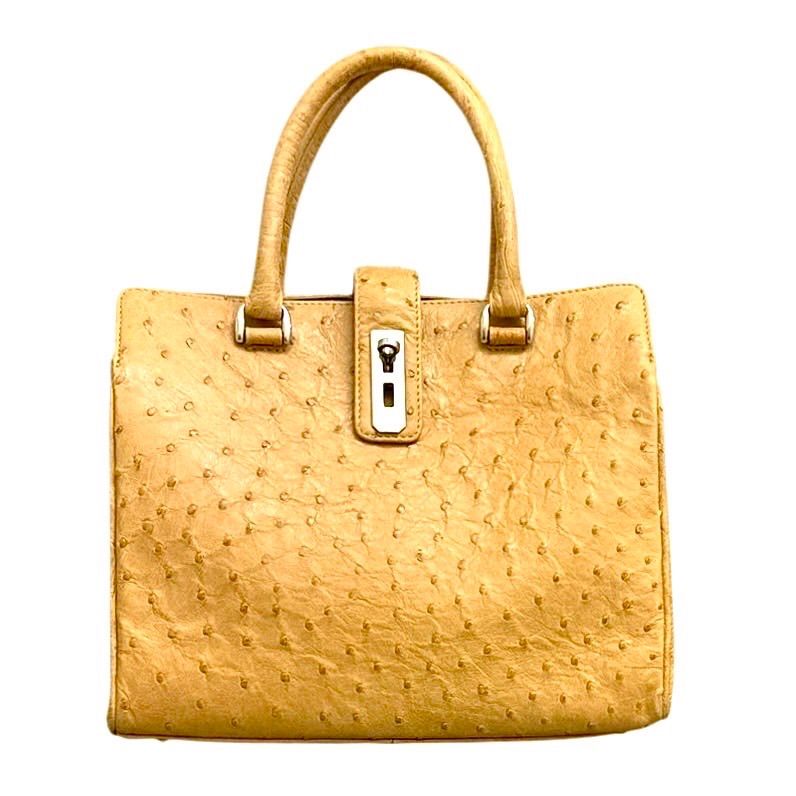 新品 オーストリッチ ハンドバッグ オーストリッチ ハンドバッグ GENUINE OSTRICH LEATHER 日本製