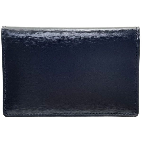 バーバリー カードケース ロゴプレート 名刺入れ レザー 革 ブラック 黒 YD 5775 BURBERRY 二つ折り カードホルダー カード入れ IC ID パスケース 定期入れ 通勤 通学 ビジネス ブランド小物 メンズ 紳士 男性