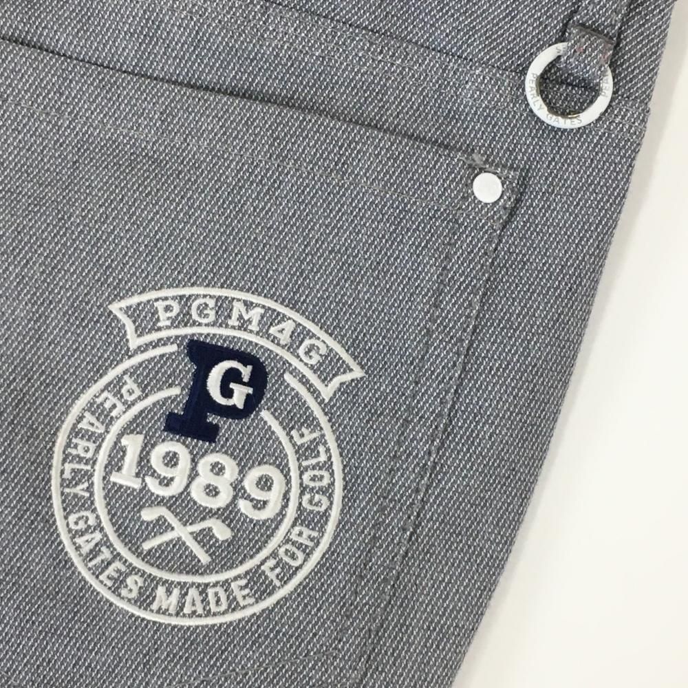 パーリーゲイツ パンツ グレーネイビー 織生地 30周年 レディース 1(M