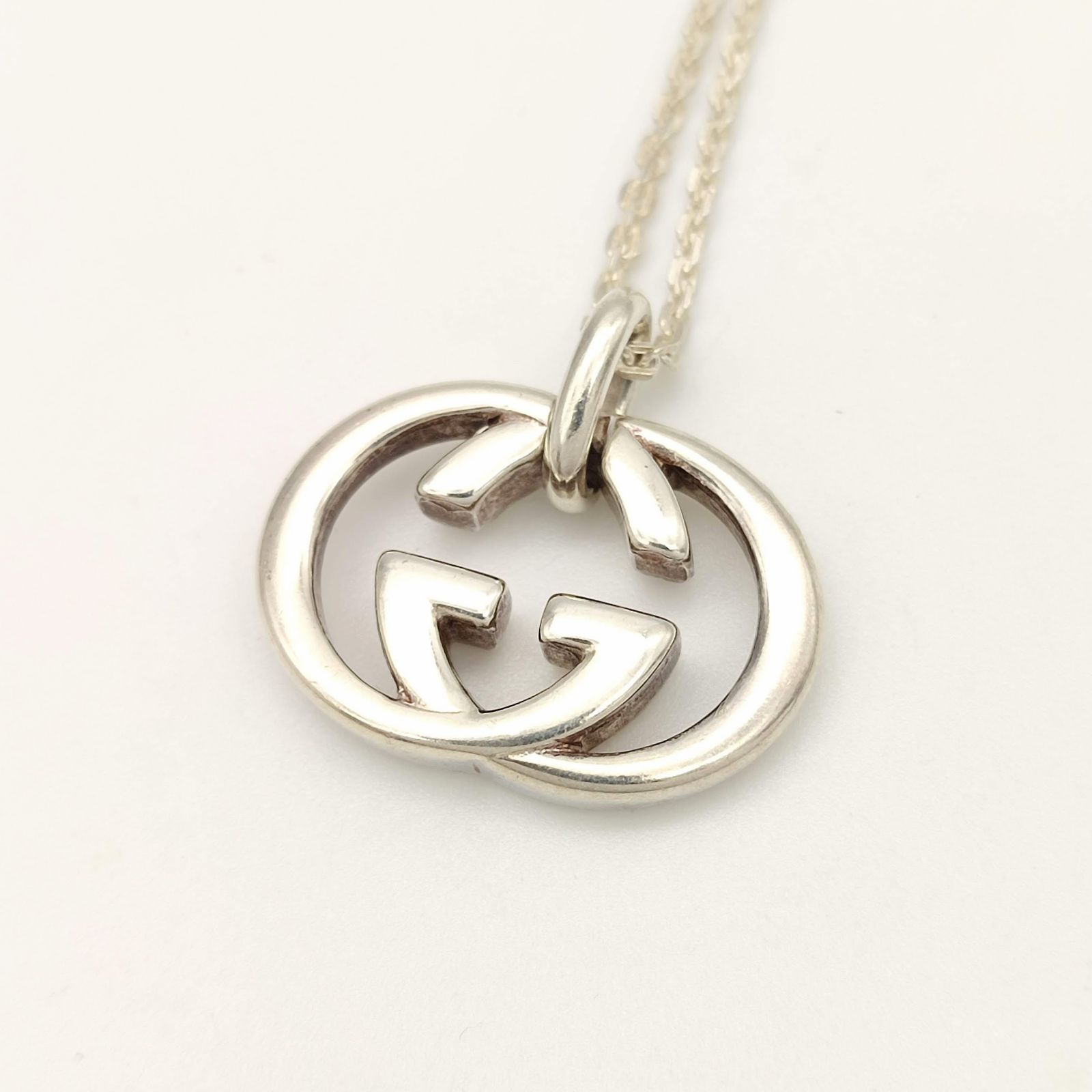 美品】GUCCI グッチ GGロゴネックレス シルバー925 - メルカリ