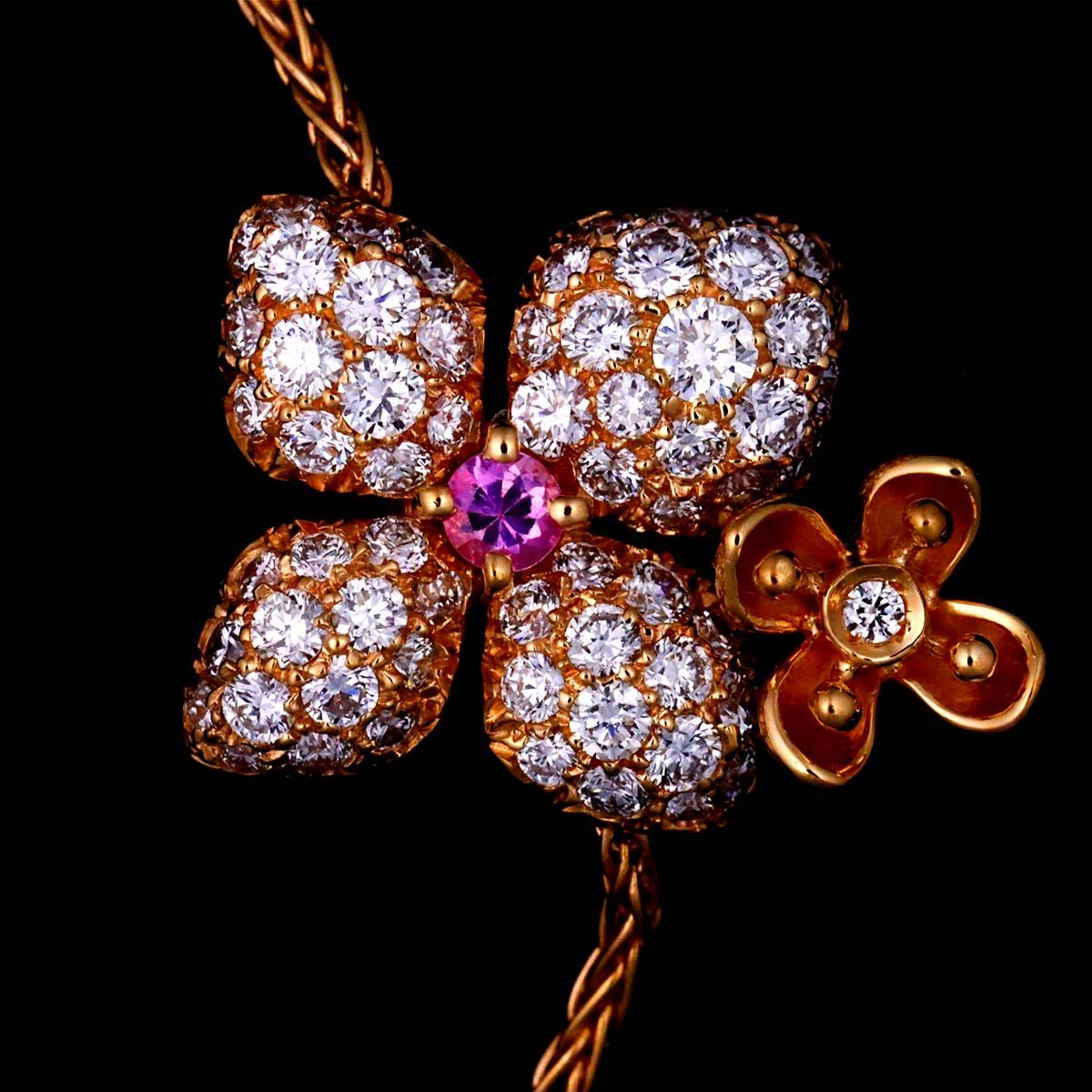 ショーメ CHAUMET オルタンシア ダイヤ サファイヤ ブレスレット 17cm  