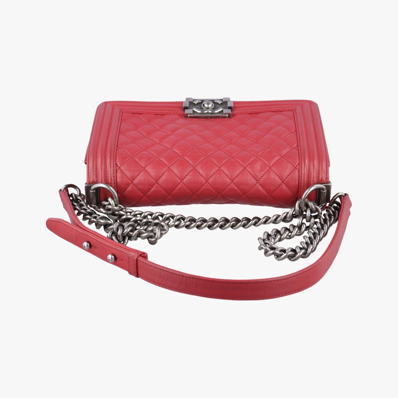 シャネルChanelボーイシャネルレッドラムスキンA6708617940235