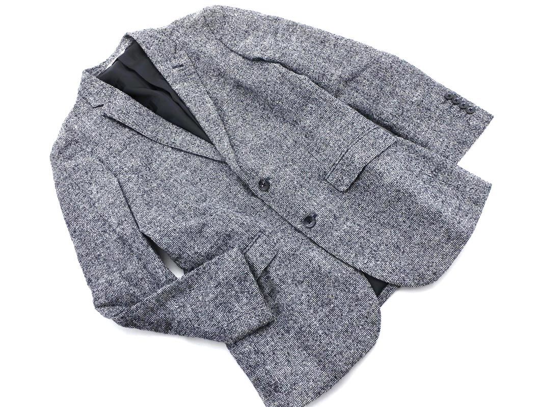 renoma レノマ ウール混 テーラード ジャケット sizeS/黒  メンズ