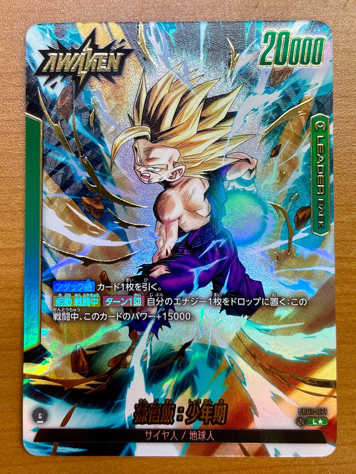 PSA10】孫悟飯：少年期 (AWAKEN) L☆ FB01-071 二連番（【PSA10