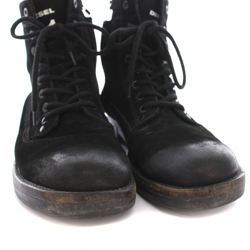 DIESEL ディーゼル ブーツ 黒 EU38(24.5cm位) 0277724D0051 早い者勝ち!!! DIESEL／ディーゼル◇D-Hammer Bt D (DIESEL