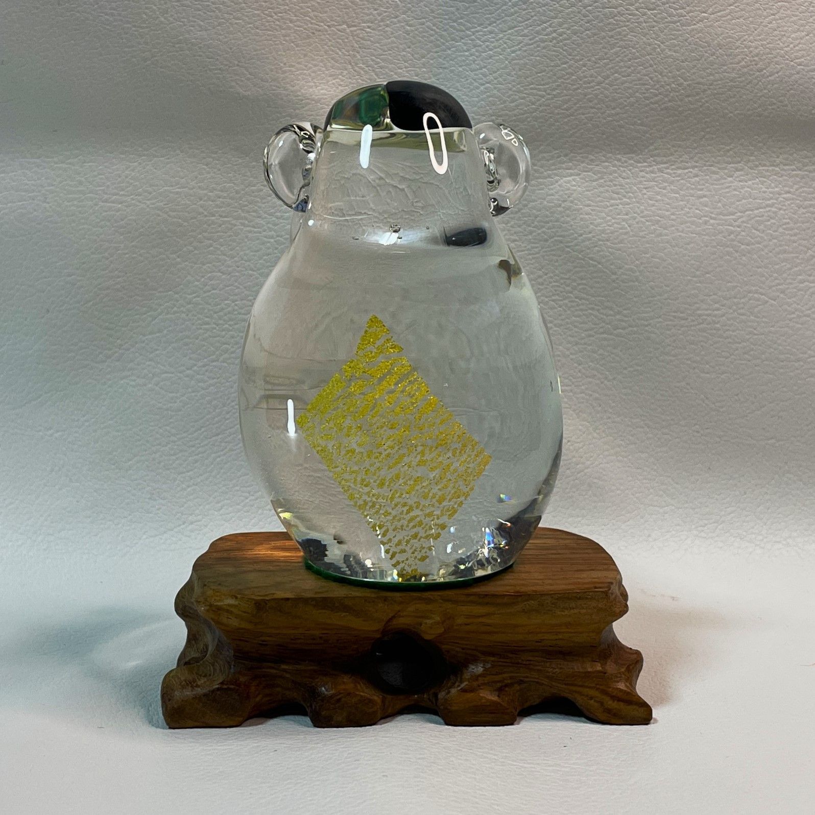 グラス コースト GLASS COAST サル 猿 置物 ガラス工芸 フィギュ