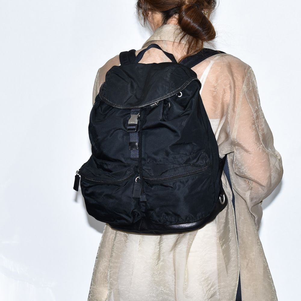 中古USED PRADA バッグパック リュック ナイロン ブラック 70436