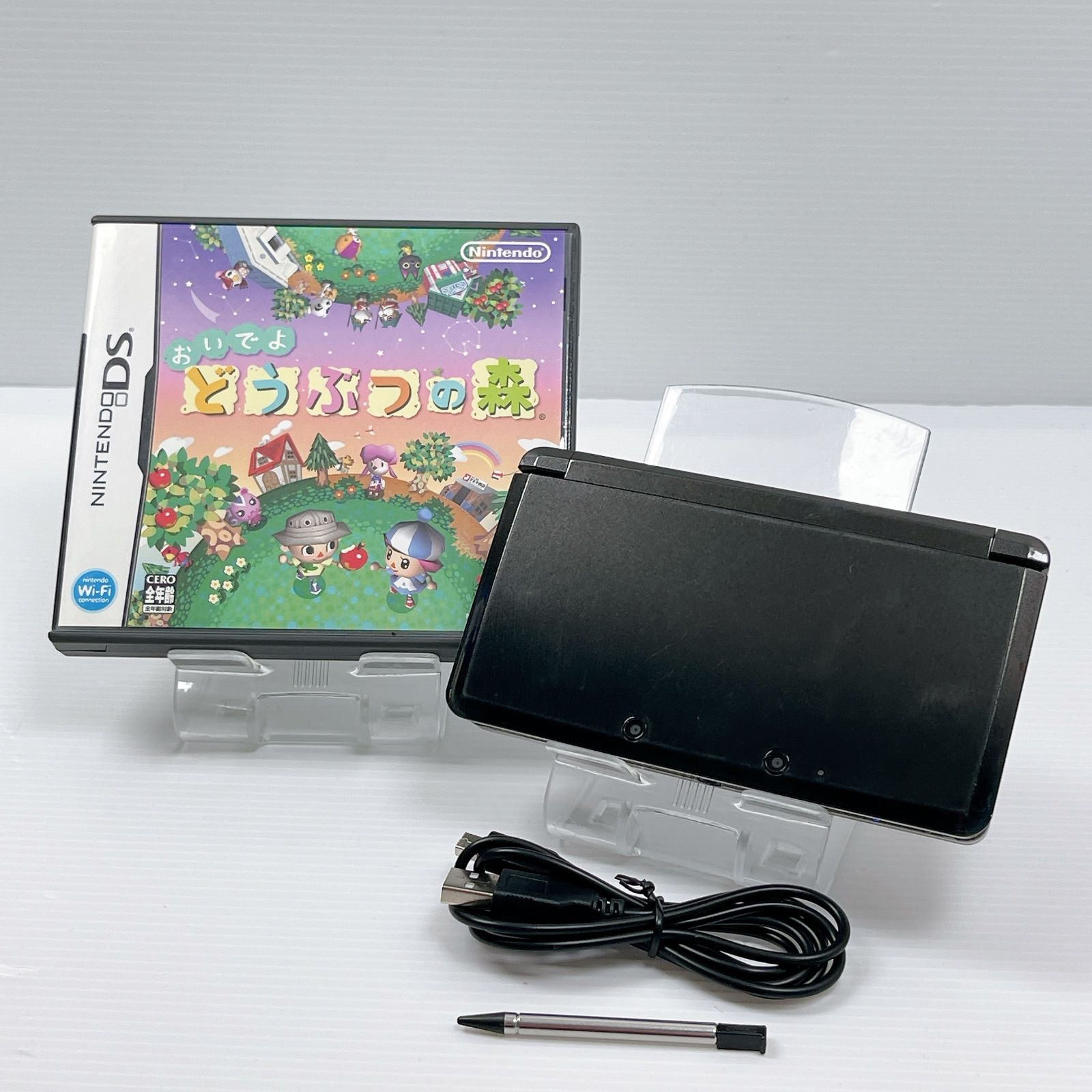 ニンテンドー 3DS コスモブラック 動作 済み 内臓ソフト有り ds 3ds 3DS 任天堂