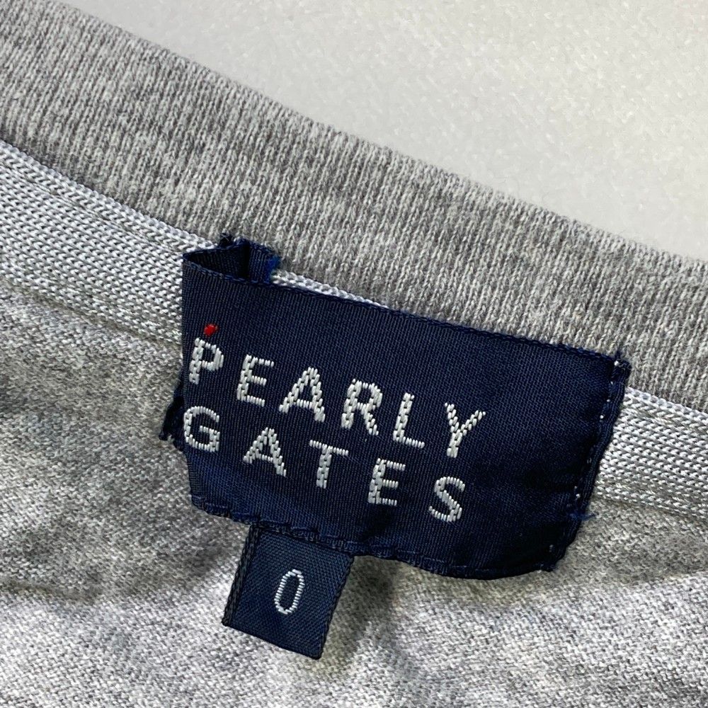 サイズ：0 PEARLY GATES パーリーゲイツ 半袖Tシャツ グレー系 