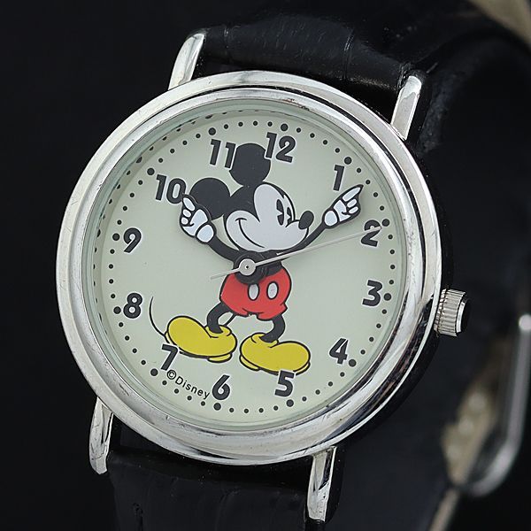 稼働 良品 ディズニー ミッキーマウス T&G QZ マルチカラー文字盤