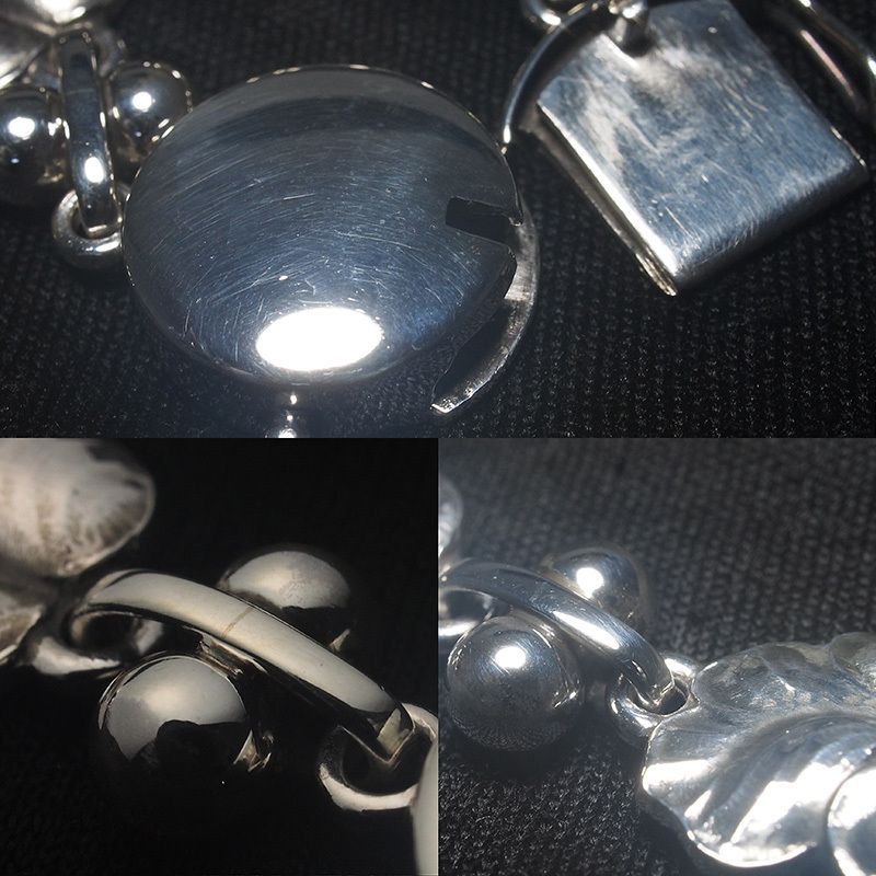 美品 ブレスレット ♯96 ジョージジェンセン/  Georg Jensen/ジョージジェンセン】 ムーンライトグレープ 96