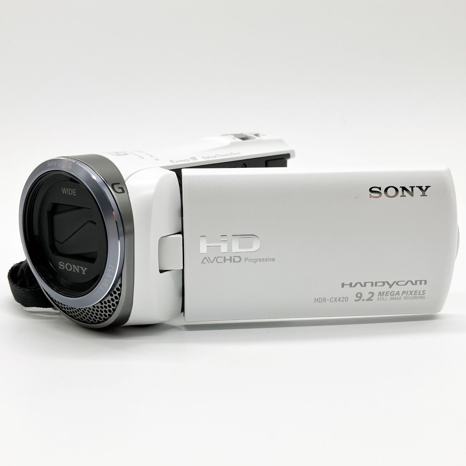 □極上品□ SONY ソニー ビデオカメラ Handycam CX420 内蔵メモリ32GB ホワイト HDR-CX420/W - メルカリ