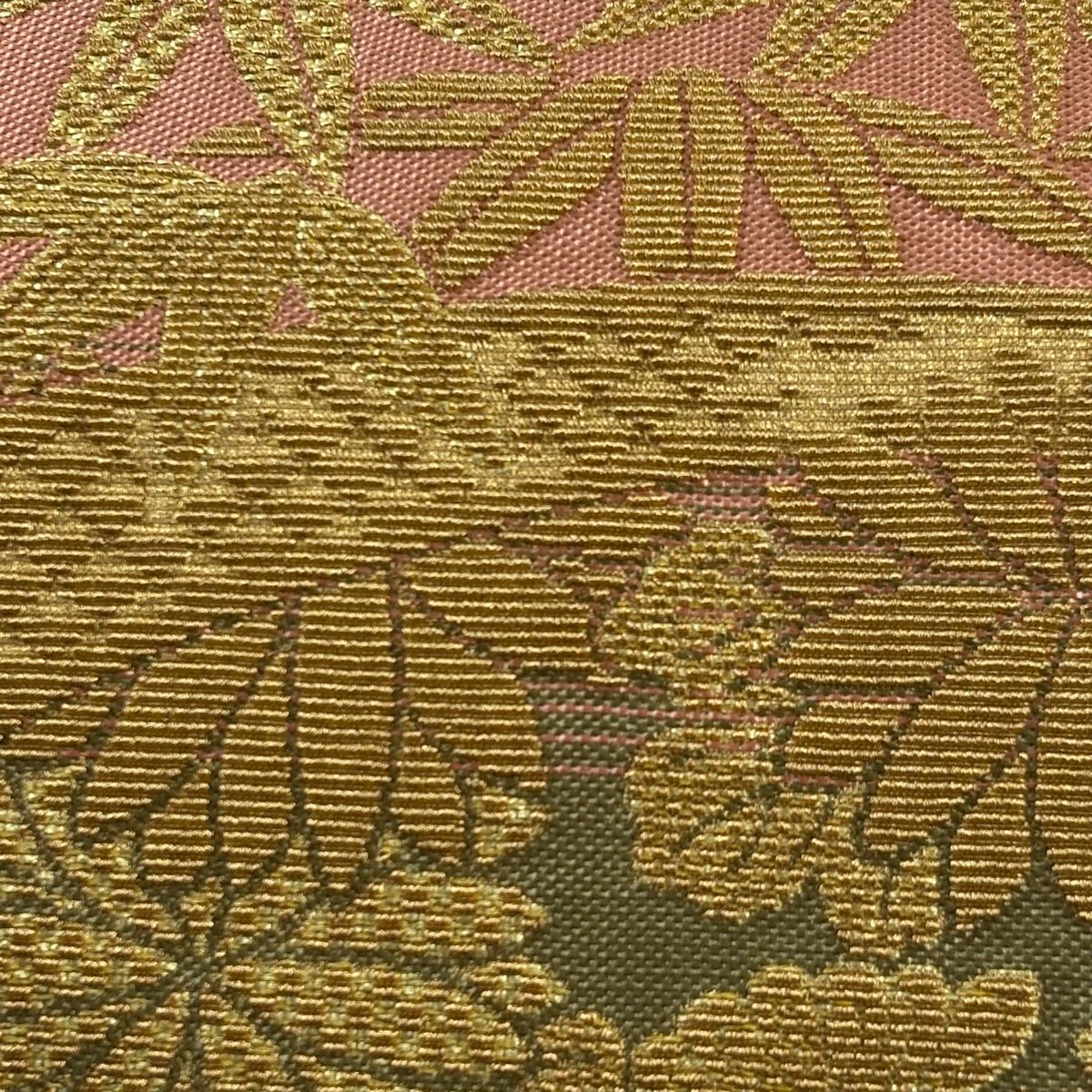 袋帯 美品 名品 菊 笹 金糸 箔 金色 全通 正絹 【中古】 - メルカリ