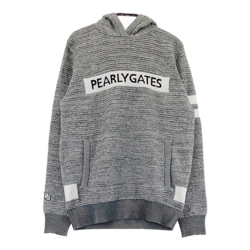 サイズ：0 PEARLY GATES パーリーゲイツ 2023年モデル ニットパーカー  グレー系 [240101345930] ゴルフウェア レディース ストスト