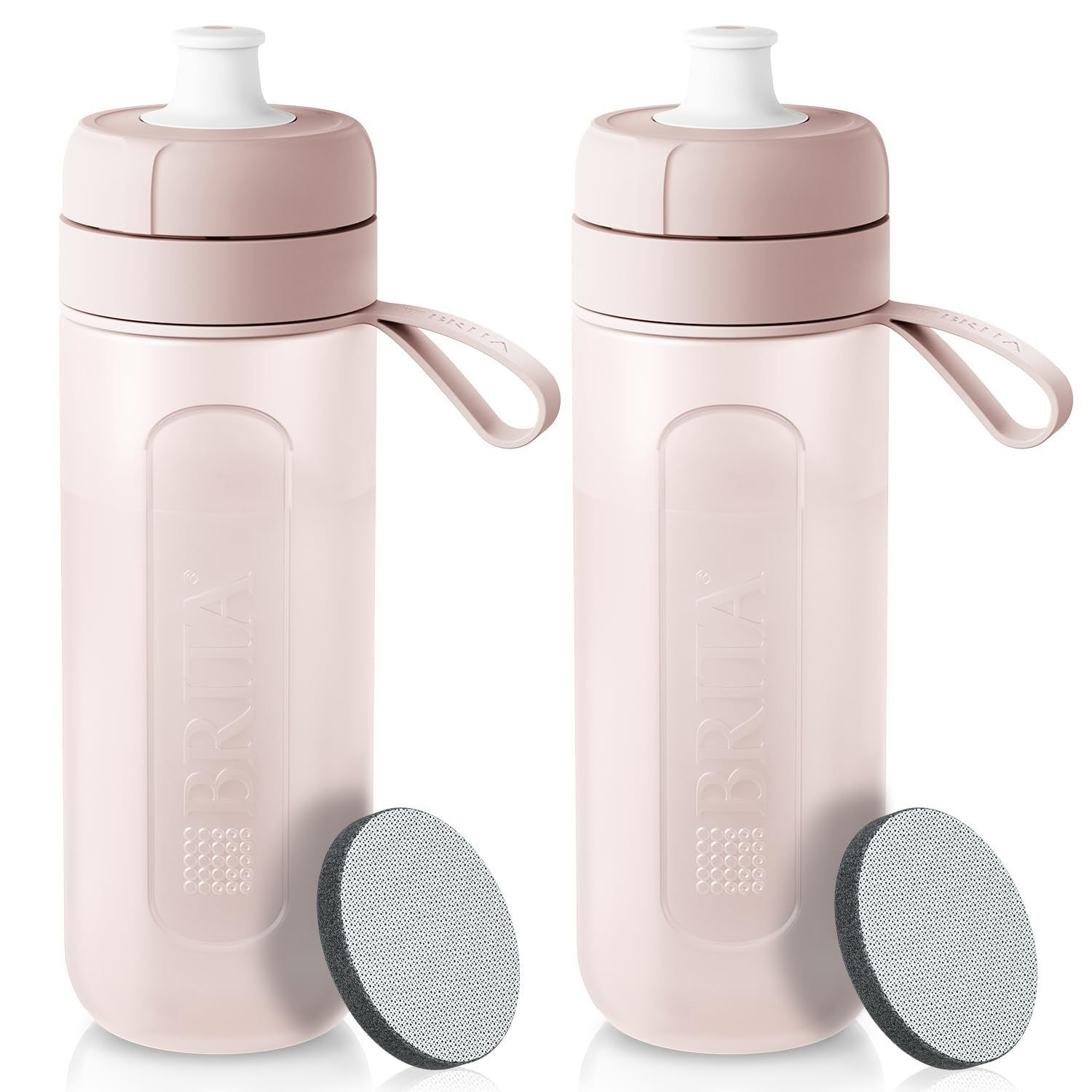 2本セット モーヴローズ アクティブ 600ml マイボトル PFOS/PFOA除去試験済 ウォーターボトル 水筒 カートリッジ1個付 ボトル型 浄水器 ブリタ