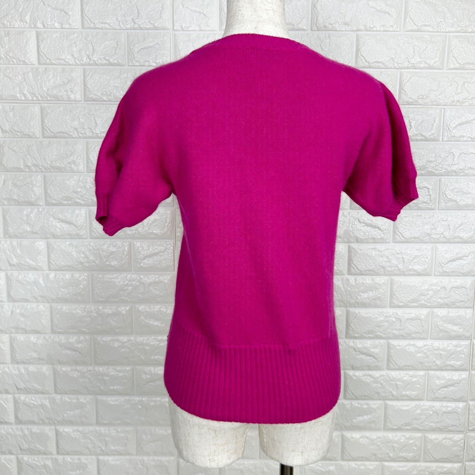 ☆ DOLCE&GABBANA ドルチェ&ガッバーナ アンゴラ混 ピンク 半袖ニット  