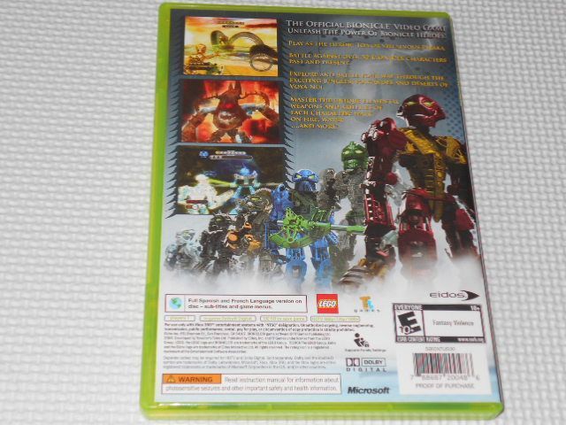 xbox360☆BIONICLE HEROES 海外版 北米版☆箱付・説明書付・ソフト付 